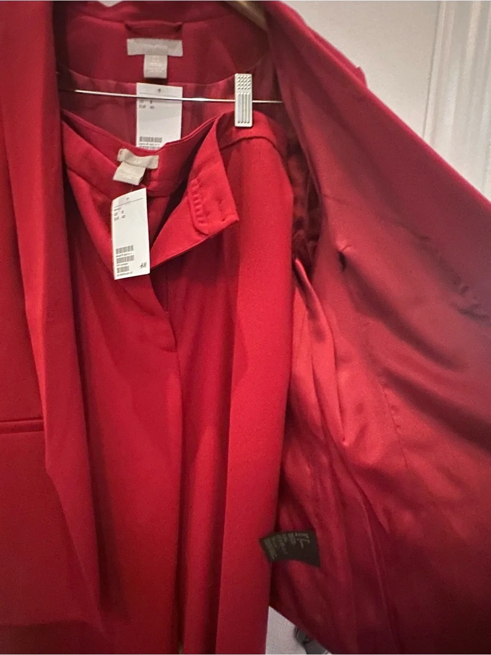 Deep Red Women’s Suit Set — Jacket & Pants